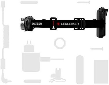 Ліхтар на лоб Ledlenser H3.2: акумуляторний, 600 люмен, регульований фокус, 120 годин роботи, червоне заднє світло, USB-зарядка