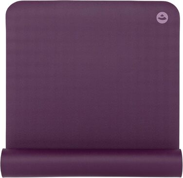 Йога-мат Bodhi ECO PRO XL 200x60 см, натуральний каучук, екстра довгий, нековзкий, для йоги та пілатесу, фіолетовий