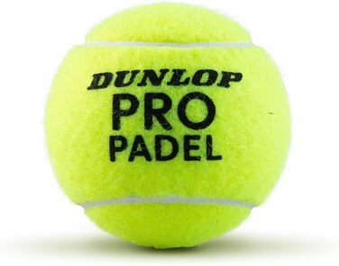 М'ячі для падел-тенісу Dunlop Pro Padel – для змагань та турнірів (3 шт.)