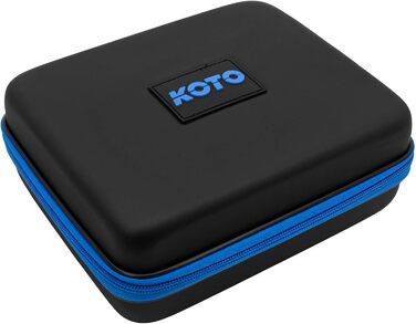 Дартс кейс KOTO EVA Large Blue з логотипом, футляр для дротиків з блискавкою, жорсткий чохол для зберігання і транспортування дротиків