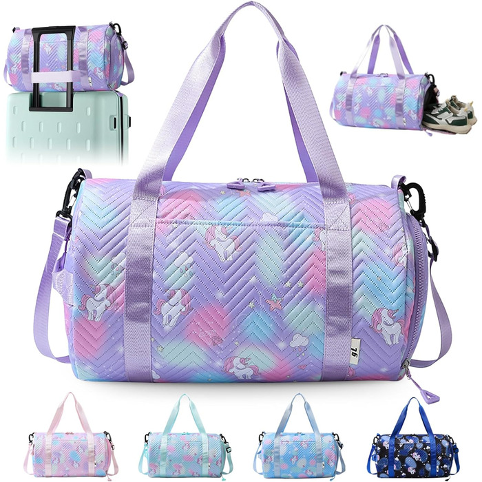 Спортивна сумка з єдинорогом, унісекс (фіолетовий)