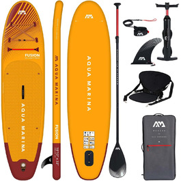 Надувна SUP-дошка Aqua Marina Fusion 330x81x15 см комплект з сидінням для каяка, 2021, для веслування стоячи