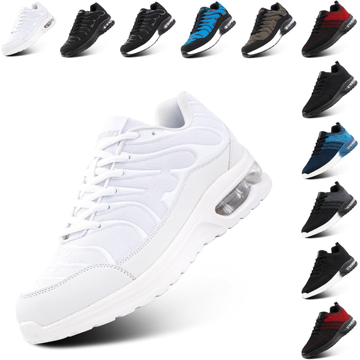 Кросівки Hitmars для бігу та занять спортом: чоловічі та жіночі, білі та чорні, розміри EU 36-48