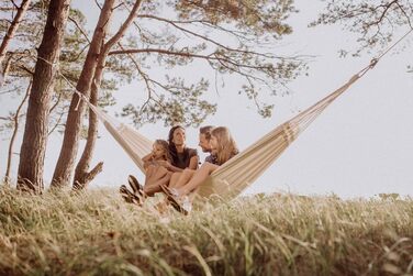 Гамак AMAZONAS Paradiso XXL Комфортний, ручної роботи, Бразилія, 250x175 см, до 200 кг, колір Лава, Natura, Single