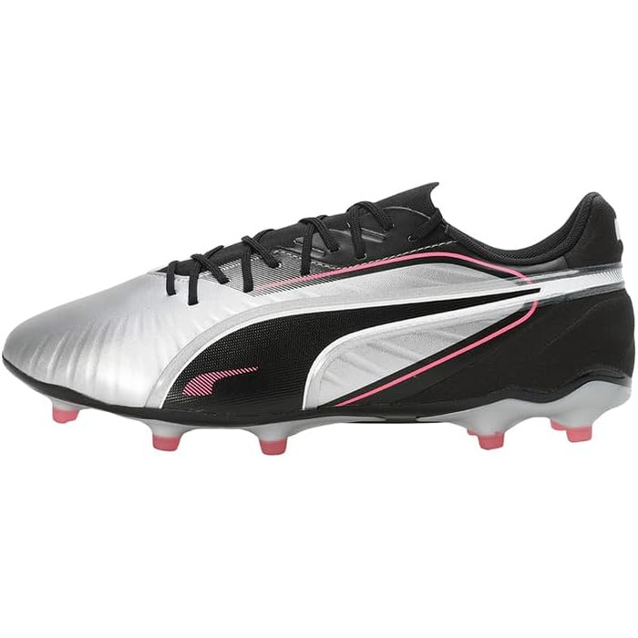 Футбольні бутси PUMA King Match FG/AG, 43 EU, Puma Silver/Black/White