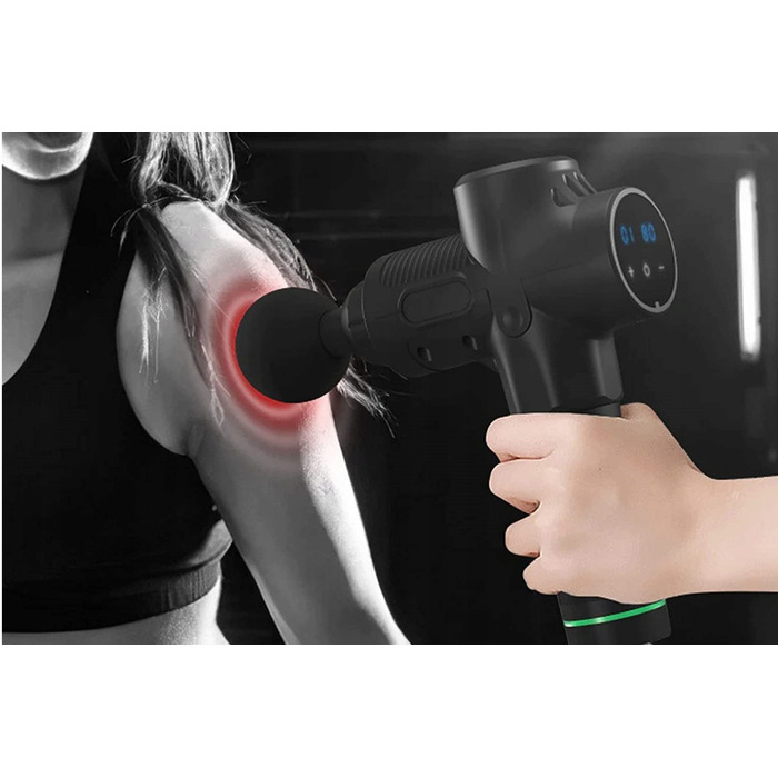 Ручний бездротовий вібраційний масажер для м'язів (перкусійний пістолет) E069