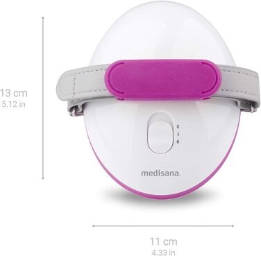 Medisana AC 850 — масажер проти целюліту для підтягнення шкіри, 6 обертових роликів, 2 інтенсивності масажу, для домашнього використання