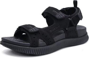 Чоловічі сандалі KuaiLu для трекінгу та відпочинку: ортопедичні, зручні, літні, пляжні, з товстою підошвою, розмір 44 EU (чорні)