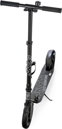 Скутер Raven Roller Cityroller Kickroller Snug AIR з повітряними колесами, дзвіночком та тримачем для пляшки (200 мм, Snug Black)