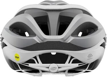 Велошолом Giro Aether MIPS середній 55-59 см білий/срібний