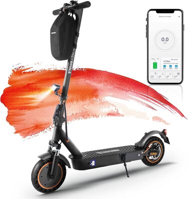 Електросамокат E9MAX для доріг, для дорослих, 40 км, 36В 10Аг, 120 кг, 10'' колеса, подвійна гальмівна система, офроуд