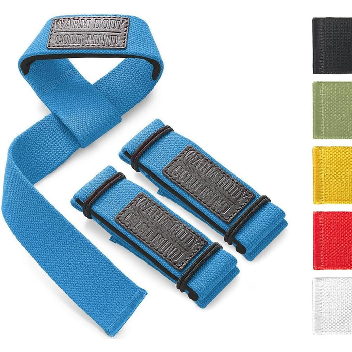 Ляскові ремені для підйому тягарів Warm Body Cold Mind з неопрену 3 мм/6 мм - випробувано на 350 кг - для силових тренувань, фітнесу, бодібілдингу, пауерліфтингу, кросфіту, тренажерного залу, присідання, тяги (Синій Basic)