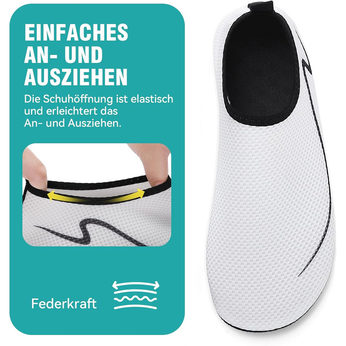 Унісекс шкарпетки для плавання та водного спорту, шкарпетки для басейну, антиковзаючі, розмір 34-47