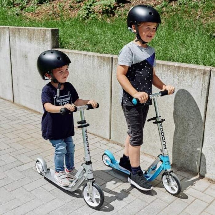 Дитячий алюмінієвий самокат HUDORA Little BigWheel, складаний, регульований, великі колеса, до 100 кг, від 3 років