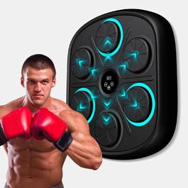 Музична боксерська машина з Bluetooth, настінний тренажер із боксерськими рукавичками, 9 режимів та швидкостей, подарунок для дорослих і дітей