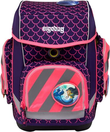Набір безпеки ergobag pack з відбивачами, 3 шт, універсальний розмір, рожевий, для рюкзаків pack, cubo, cubo light після липня 2019