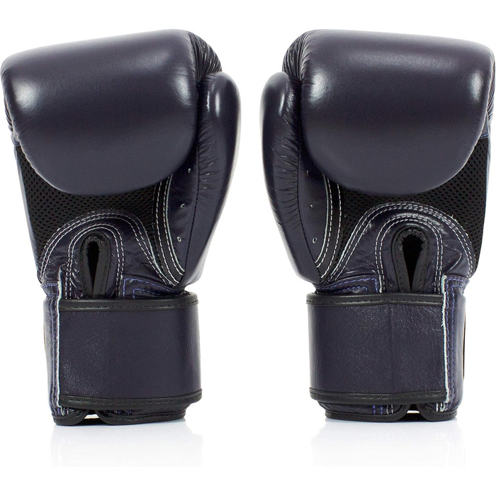 Боксерські рукавички Fairtex BGV16 для Муай Тай, шкіряні, сині, 10 унцій