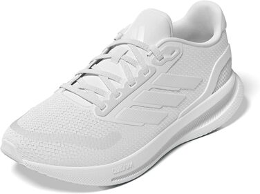 Жіночі кросівки для бігу adidas Runfalcon 5 Cloud White — білі, з амортизацією Cloudfoam та дихаючою сіткою, розмір 39 1/3 EU