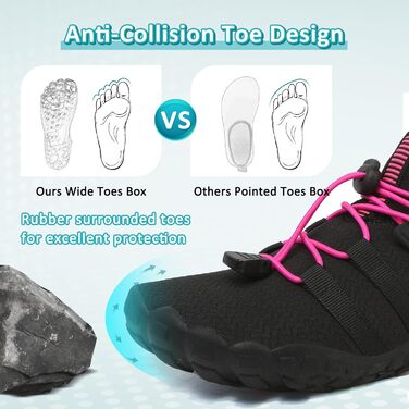 Зітоп Водонепроникні шкарпетки-капеці для жінок та чоловіків. Шкарпетки-капеці для плавання, серфінгу, йоги. Швидка сушка, легкі, унісекс. Розміри 36-46 EU. Кольори: білий, сірий, чорний, рожевий.