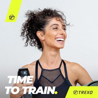 Аеробний степпер TREXO для кардіо та фітнесу, регульована висота 10/15/20 см, домашній тренажер до 250 кг, 109x41 см, чорний/рожевий