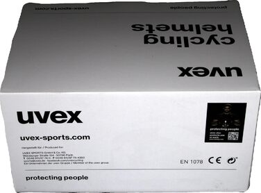 Велошолом Uvex Flash біло-синій, універсальний, регульований розмір 57-61 см, для чоловіків і жінок, знімна прана підкладка