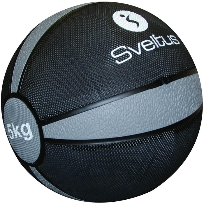 М'яч для фітнесу Sveltus 884 Medicine Ball 4 кг (чорний/оранжевий, вага: 4, 6, 8, 10 кг)