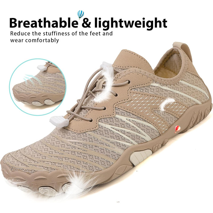Чоловічі та жіночі аквашузи Barfußschuhe, швидковисихаючі, для плавання, пляжу та фітнесу, розмір 36-47, колір хакі