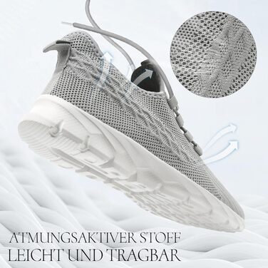 Чоловічі кросівки для бігу та фітнесу сірого кольору, розмір 40 EU