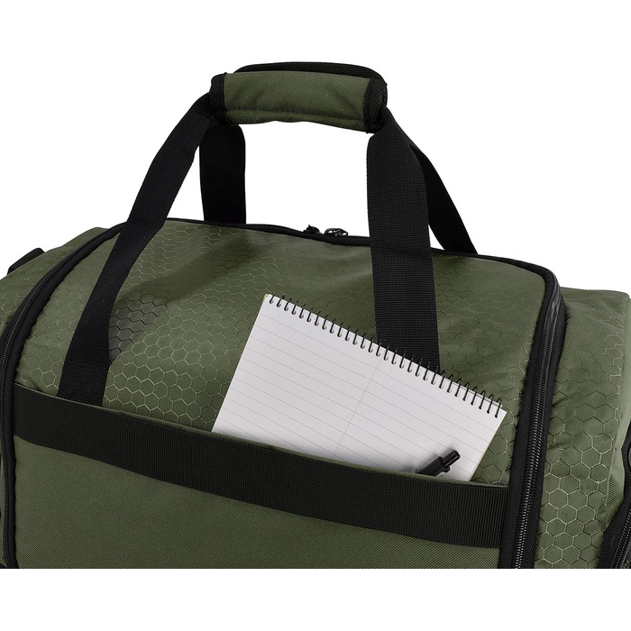 Спортивна сумка FocusGear Ultimate Gym Bag 2.0, водостійка, 10 відділень, середня, зелена, 29,8×26,7×50,8 см