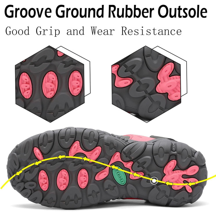 Зручні літні сандалії для чоловіків та жінок Saguaro для активного відпочинку, туризму та трекінгу (42 EU, Рожевий)