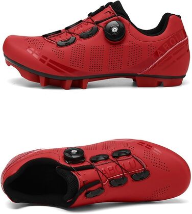 Велотуфлі для чоловіків та жінок XXXX MTB, Radsportschuhe, Mountainbike, кросівки, дихаючі, Outdoor, вело, Spin, MTB, 36-47 EU, білий (37 EU, червоний)