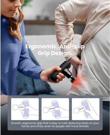 Масажер для м'язів BOB AND BRAD Q2 Plus з підігрівом: компактний, тихий, з сумкою, для розслаблення м'язів