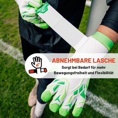 Воротарські рукавички CATCH&KEEP Profi для дорослих: максимальне зчеплення, преміум-модель, футбол, Octopus Grip