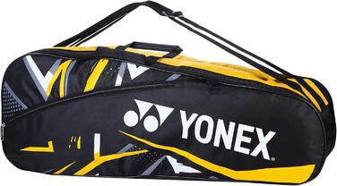 Сумка для бадмінтону Yonex SUNR 2215 чорно-жовта, велика спортивна сумка для ракетки та аксесуарів