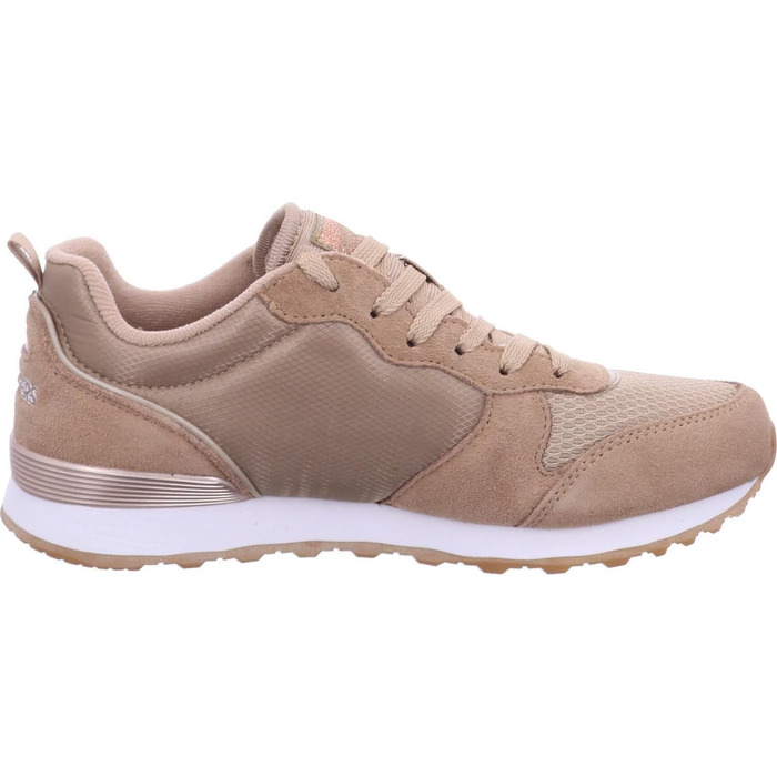 Кросівки Skechers OG 85-Goldn Gurl жіночі, бежевий замша та нейлон з рожевим золотим оздобленням, розмір 40 EU