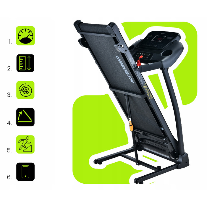 Електрична бігова доріжка Urbogym V480 (до 120 кг)