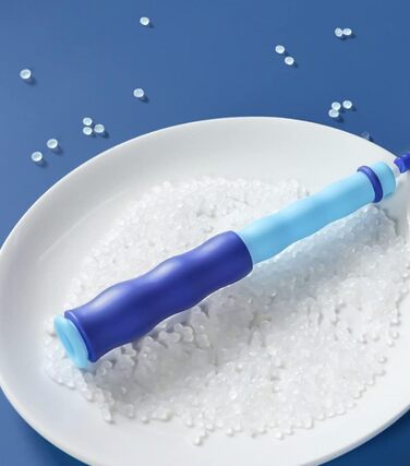 Скакалка для фітнесу Cafurty з м'якими намистинами, без спутанню, регульована довжина, 9.8 футів (блакитна)