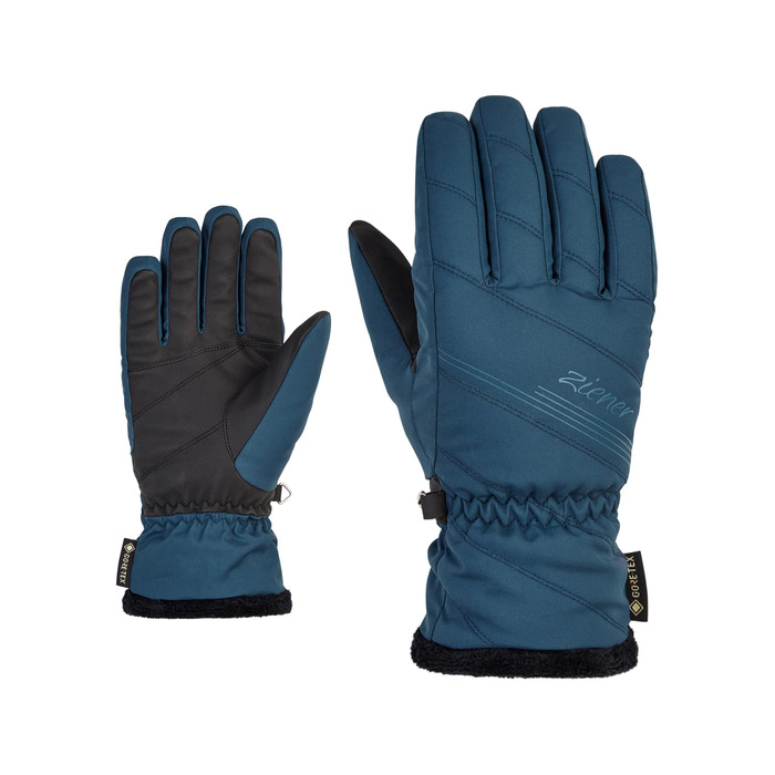 Жіночі гірськолижні рукавички Ziener Kasia для зимових видів спорту, Gore-Tex, темно-сині (navy)
