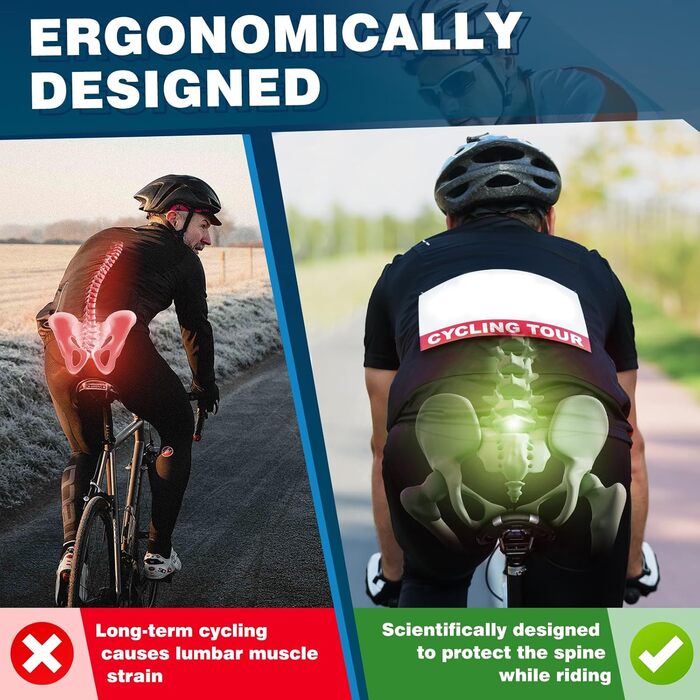 Зручний велосипедний сидіння LuTuo для чоловіків та жінок, м'яке гелеве сидіння, ергономічне, спортивне, для походів, з підкладкою для гірського велосипеда, шосе, BMX, MTB, City, E-bike, чорний