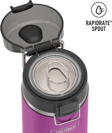 Термосова пляшка для води THERMOS ICON 530 мл, сливова, нержавіюча сталь, вакуумна ізоляція, з носиком та кришкою