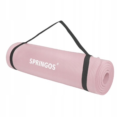 Килимок для фітнесу Springos 183 см x 61 см, рожевий