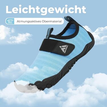 Дитячі шльопанці Mishansha для купання, швидко сохнуть, дихаючі, антиковзні, для дівчаток та хлопчиків, розмір 24-35, блакитні