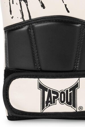 Боксерські рукавички Tapout зі шкіри, 12 унцій, Bandini, екрю/чорні, 1 пара