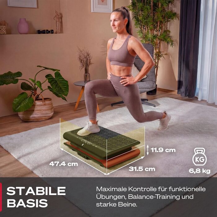 Віброплатформа Sportstech sVibe Lite (Red) для дому: схуднення, спалювання жиру, нарощування м'язів, тренування всього тіла (до 120 кг)