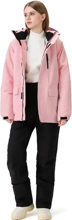 Жіночий комплект гірськолижний HOTIAN: куртка та штани, водонепроникний, вітронепроникний, теплий, для сноубордингу та гірськолижного спорту, M, DBK+BK