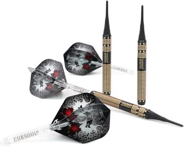 CUESOUL Dragon Deluxe набір м'яких дартсів з кейсом, 16 г