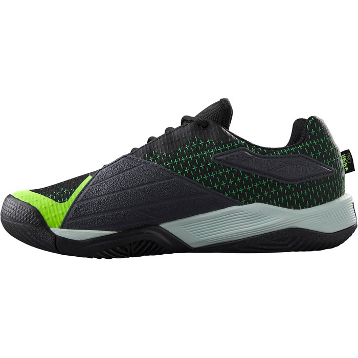 Тенісні кросівки Wilson Rush Pro Extra Duty, 43 1/3 EU, чорний/жовтий/зелений, Gecko