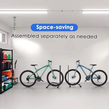 Підставка для велосипеда TLGREEN на підлогу, 3 шт. - для гірського, шосейного велосипеда, ширина шини до 80 мм, 20-28 дюймів, чорна