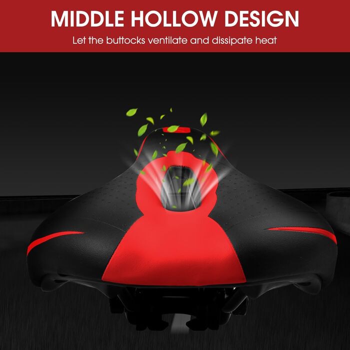 Зручний чоловічий велосипедний сідло з гелевою подушкою: ергономічний дизайн для комфортної їзди на будь-якому велосипеді (Rennrad, MTB, Trekking Bike)