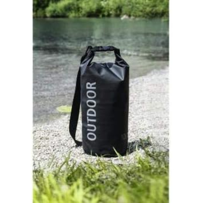 Водонепроникний мішок Hama 10 л з Rolltop, плечовий ремінь, чорний (з тканини Tarpaulin)
